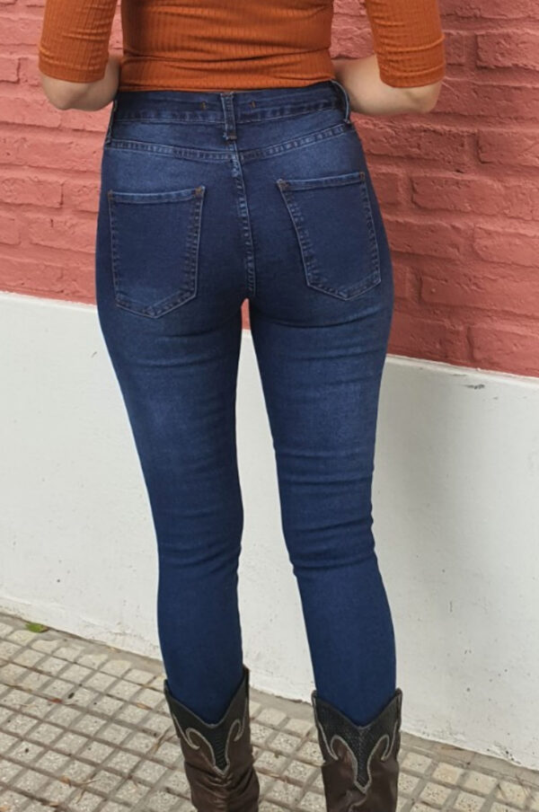 jeans chupin talles grandes mujer en once