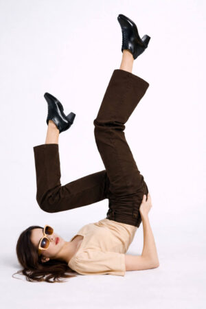 pantalones de gabardina de mujer