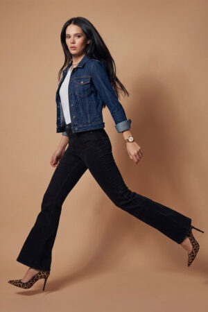 JEANS OXFORD TIRO ALTO MUJER